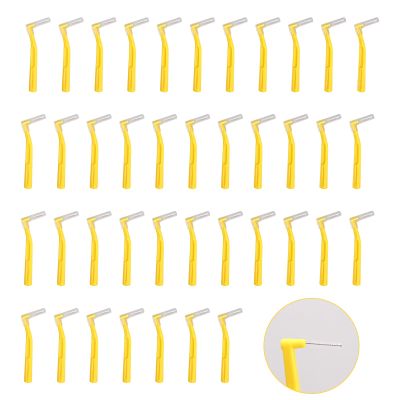 Sekonow 40pcs Interdental Brushes Braces Flossers, Reusable Dental Brushes Between Teeth, Braces Brush Floss for Braces Toothbrush, Proxy Brushes Dental Picks, 0.7mm