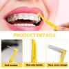 Sekonow 40pcs Interdental Brushes Braces Flossers, Reusable Dental Brushes Between Teeth, Braces Brush Floss for Braces Toothbrush, Proxy Brushes Dental Picks, 0.7mm view 3