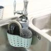 Silicone Sponge Holder for Kitchen Sink - Over The Faucet Sink Sponge Holder Hanging - Silicone Sponge Holder with Strap - Over Faucet Silicone Sink Caddy Hanging, Silicone Soap Holder view 4