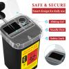 ATOMUS 2pcs 1L Black Tattoo Plastic Sharp Container Box Sharps Containers Needle Destruction Waste Bin Needle Disposal Bin with Lid for Tattoo Eyebrow Blade view 3