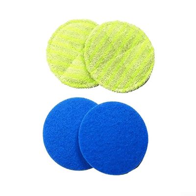 4Pcs Floating Mop for PADS, Electric Cordless Rechargeable Powered Floor Cleaner Scrubber Mop for PADS for Tile, Wood Floors, Smooth Floors