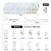 143 Piece Glasses Repair Kit, Glasses Silicone Nose Pads, Glasses Repair Tool with Screwdriver, Glasses Temple Caps, Screw Glasses Pads, Glasses Silicone Pad Holder view 2