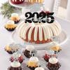 25 Pack 2025 Graduation Cupcake Toppers Glitter So Proud of You Cupcake Picks Done Diploma Grad Cap Cake Topper You Did it Cake Decorations for 2025 Graduation Theme Party Decorations Supplies Silver view 4