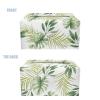 Tutolipy Rectangular Tissue Box Cover, Leather Tissue Cuboid Box Holder Facial Paper Case Modern Home Decoration for Bathroom, Car, Nightstand, Office Desk (Tropical Leaves, 9.69" x 5.1" x 5.2") view 2