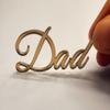 35pcs of Dad/Daddy Cake Charm,Father's Day Cake Toppers,Mirror Acrylic Cupcake Topper for Happy Birthday Father's day Cake Party Decoration (2'', Rose Gold Mirror) view 2