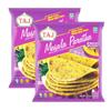 Taj Masala Paratha - Made from Whole Meal Flour, Indian Bread Stuffed with Spices, No Preservatives from Indian Origin, 400g (Pack of 2) view 1