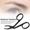 1/2pc Curved Eyebrow Scissors Tweezers - Professional Eyebrow Scissor, Curved Eyebrow Tweezers | Facial Hair Plucker Curved Scissors, Lightweight Nose Hair Cutter Remover for Men Women Adults view 3