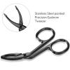 1/2pc Curved Eyebrow Scissors Tweezers - Professional Eyebrow Scissor, Curved Eyebrow Tweezers | Facial Hair Plucker Curved Scissors, Lightweight Nose Hair Cutter Remover for Men Women Adults view 4
