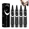 XdealCozyxc 4PCS Beard Pencil Filler for Men, Easy Waterproof Beard Pen (Black) view 1