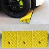 1/2 Car Curb Ramp - Rubber Kerb Ramps, Heavy Duty Threshold Ramps | Heavy Duty Pvc Curb Ramp Portable, Lightweight Threshold Ramp for Driveway Loading Dock Sidewalk Scooter Motorcycle view 3