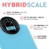 Adamson Hybrid 2-in-1 Analog & Digital Weighing Scale for Body Weight up to 400lbs + Thick Tempered Glass + Extra Large Display + Easy to Read Digital Bathroom Scale + New Version - Light Blue view 2