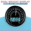 Adamson Hybrid 2-in-1 Analog & Digital Weighing Scale for Body Weight up to 400lbs + Thick Tempered Glass + Extra Large Display + Easy to Read Digital Bathroom Scale + New Version - Light Blue view 3