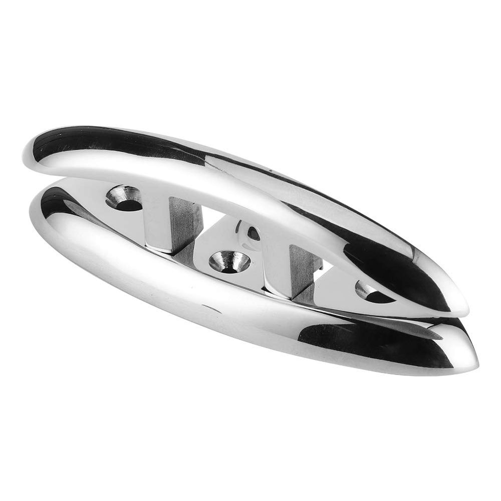 5 Inch Folding Flip Cleat, 316 Stainless Steel Dock Deck, Metal Marine Cleats Suitable for Marine Use
