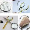 Handheld Metallic Material Stainless Steel Hd Old Man 20X for Reading Crafts Repair Magnifier,Metallic charitable view 2