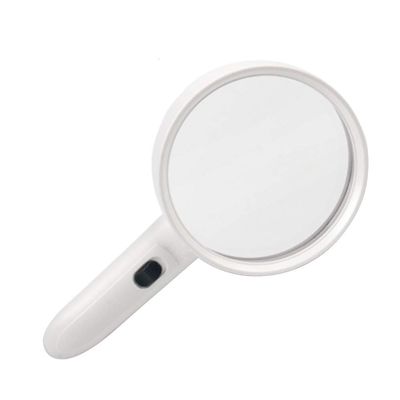 Led Magnifiers Handheld 10x Old Man Reading with Uv Light Electronic Repair Stamp Identification Magnifying Mirror charitable