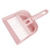 Hand Dustpan and Broom Set, Portable Mini Broom and Dustpan Set, Compact for Table and Cabinet (Nordic Pink) view 2