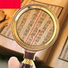10X, High Definition, Easy to Carry, Generous Appearance, Handle Metal Handle, Old Man Reading Optical Magnifier, Gold, 80 * 165mm charitable view 4