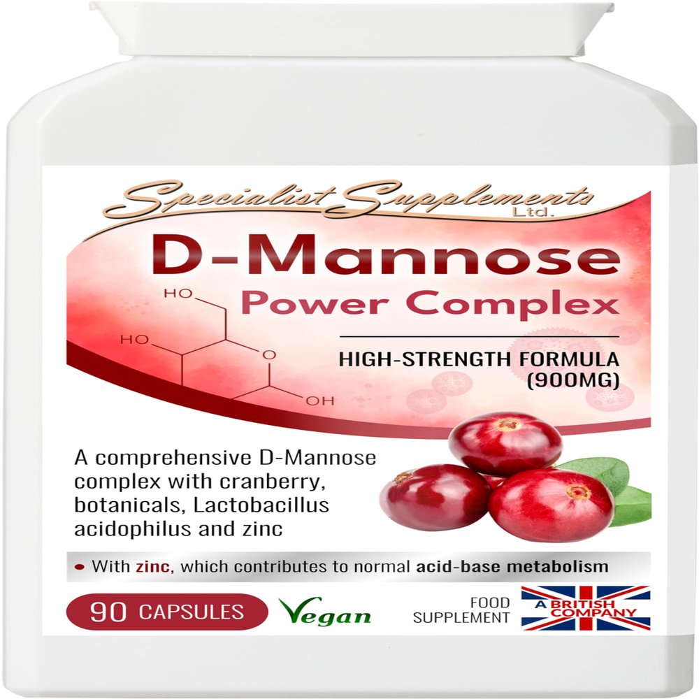 Specialist Supplements D-Mannose Power Complex, 90 Capsules