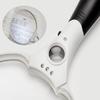 with 3 high-brightness LED lights, 137mm, hand-held illuminated, high-definition lightweight, black and white, Compatible with various purposes charitable view 2
