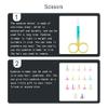dijiusidy Nail Cuticle Nippers Stainless Steel Scissors Wear-Resistant Waterproof Trimming Tool Handheld Household Accessory, Spray Blue Gold view 4