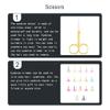 dijiusidy Nail Cuticle Nippers Stainless Steel Scissors Wear-Resistant Waterproof Trimming Tool Handheld Household Accessory, Spray Gold view 2