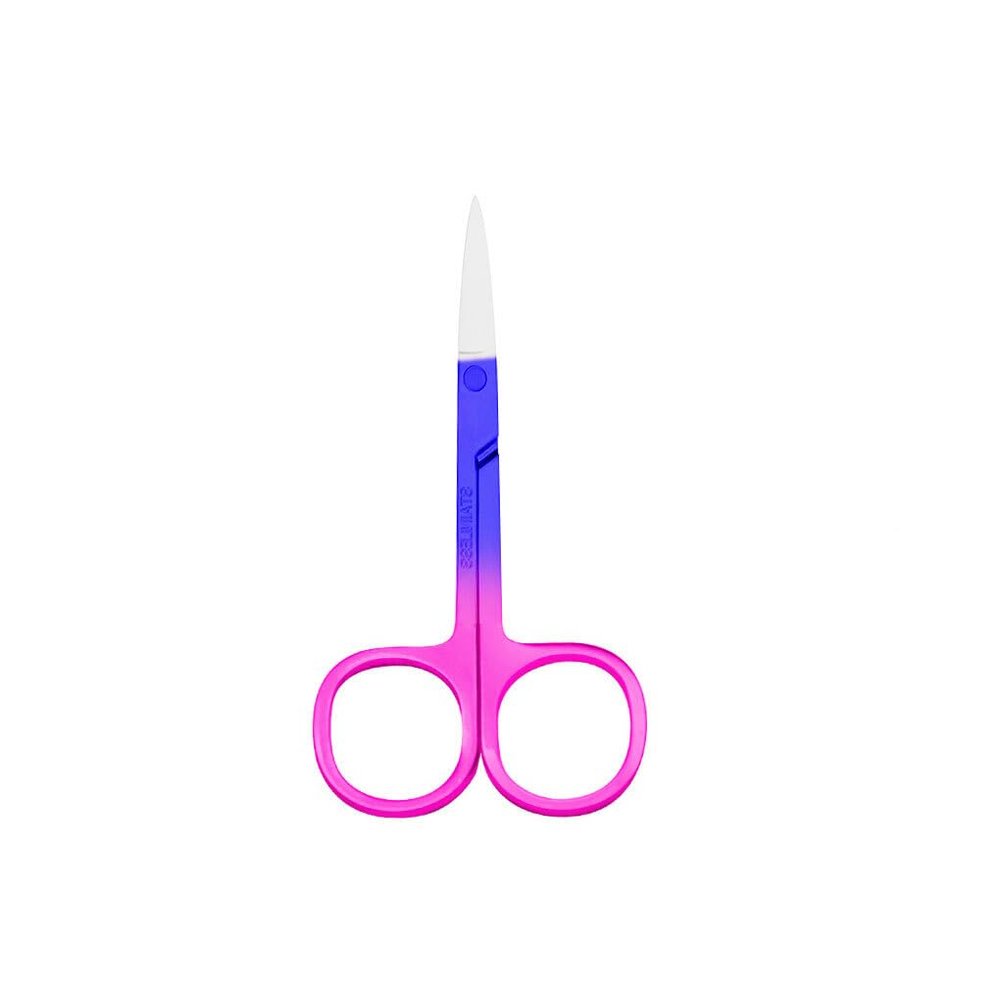 dijiusidy Nail Cuticle Nippers Stainless Steel Scissors Wear-Resistant Waterproof Trimming Tool Handheld Household Accessory, Spray Blue Pink