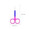 dijiusidy Nail Cuticle Nippers Stainless Steel Scissors Wear-Resistant Waterproof Trimming Tool Handheld Household Accessory, Spray Blue Pink view 4