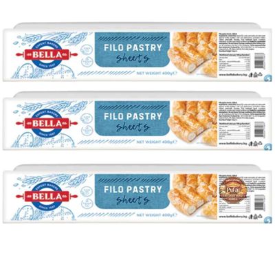 Bella Filo Pastry Sheets phyllo dough 400 gram x 3 Packs