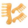 Healeved 3pcs Gua Sha Comb Handheld Massage Comb Scalp Care Wide Tooth Scraper Tool for Home Salon Use view 1