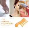 Healeved 3pcs Gua Sha Comb Handheld Massage Comb Scalp Care Wide Tooth Scraper Tool for Home Salon Use view 3