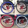 1Pair 24Inch Wheelchair Push Rim Covers, Silicone Hand Push Cover Push Ring Protective Cover, Improve Grip and Traction view 3