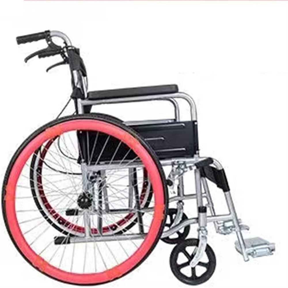 1Pair Wheelchair Push Rim Covers, Wheelchair Push Rim Protective Cover,Rear Wheel Sports Wheelchair Cover, Silicone Hand Push Cover-Improve Grip and Traction (Color : B)