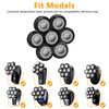 Wanocean 7 Blade Replacement Head, Universal 7 Blade Head for Bald Men Replacement, Easy Install Shaver Head for Wet&Dry Bald and Face for Birthday Father's Day Gifts view 4