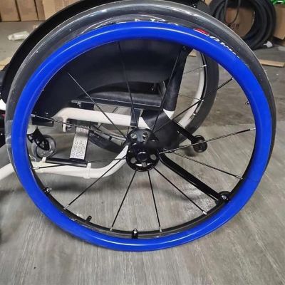 1 Pair Wheelchair Push Rim Covers, Silicone Hand Push Cover Rear Wheel Push Ring Protective Cover, Improve Grip and Traction