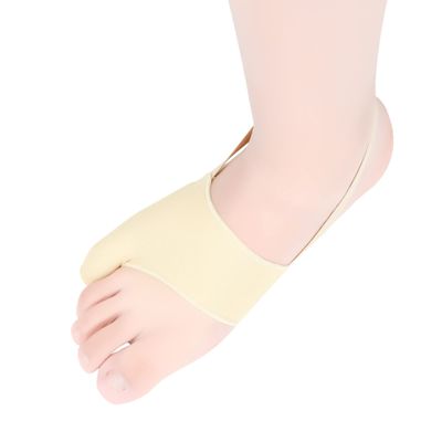 DYKOOK Tailors Bunion Corrector 1Pair Bunionette Sleeves Built-in Gel Pads Silicone Cover Guard With Non-slip Strap to Relief Bunion Pinky Toe Pain, Straighten Bunionette,Overlapping toe(Beige-XL)