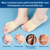 DYKOOK Tailors Bunion Corrector 1Pair Bunionette Sleeves Built-in Gel Pads Silicone Cover Guard With Non-slip Strap to Relief Bunion Pinky Toe Pain, Straighten Bunionette,Overlapping toe(Beige-XL) view 3