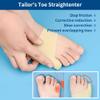 DYKOOK Tailors Bunion Corrector 1Pair Bunionette Sleeves Built-in Gel Pads Silicone Cover Guard With Non-slip Strap to Relief Bunion Pinky Toe Pain, Straighten Bunionette,Overlapping toe(Beige-XL) view 4