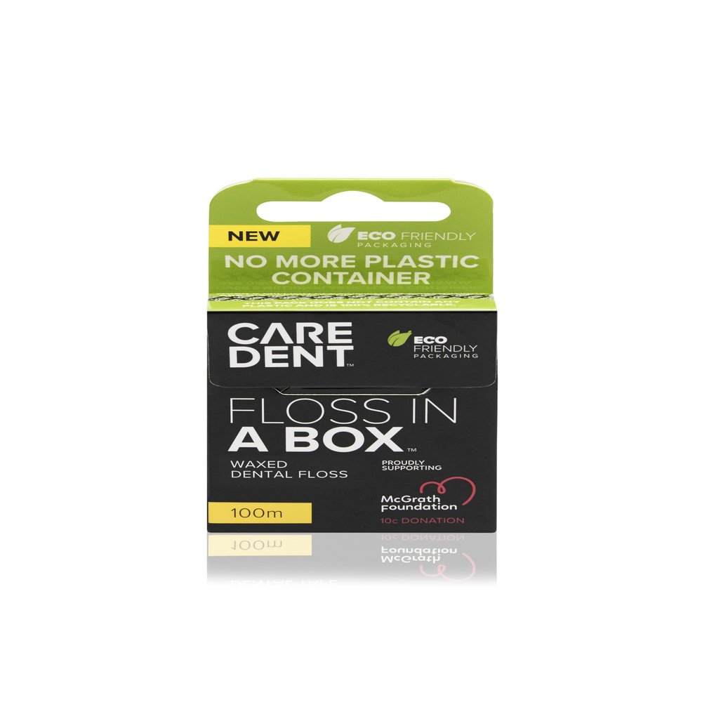 Care dent Floss in a Box Waxed Dental Floss 100M ECO Friendly