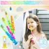PRASBURR Soft Kids Toothbrushes with Suction Timer and Flossing Bristles, Children Sized Brush Heads (3-10 Year Old), Suction Cup for Fun & Easy Storage, Toddler Toothbrush Girl & Boy Set, Pack of 4 view 2