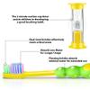 PRASBURR Soft Kids Toothbrushes with Suction Timer and Flossing Bristles, Children Sized Brush Heads (3-10 Year Old), Suction Cup for Fun & Easy Storage, Toddler Toothbrush Girl & Boy Set, Pack of 4 view 3