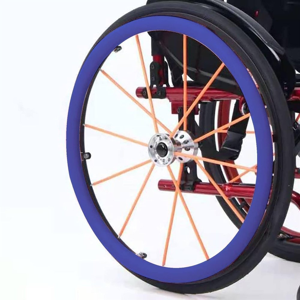 1 Pair 24 Inch Wheel Chair Rear Wheel Cover Protective Sleeve Wheelchair Push Rim Covers Wheelchair Rear Wheel (Color : C, Size : 24 inch)