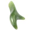 iFutniew Natural Green Beeswax Jade Face Gua Sha Triple-Cornered Massager Board Rod Body Foot Acupoint Massage Stick Health Tool view 3