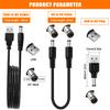 KUOQIY 9 PCS Shaver Charger Kit, 5V USB Shaver Charger Cable, Replacement Power Cord Adapter, for Various Electric Hair Clippers, Grooming Instruments view 2
