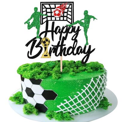 Rsstarxi Soccer Cake Topper for Sports Theme Birthday Party Decorations