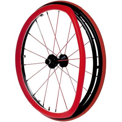 Anti-Slip Rear Wheel Sports Wheelchair, Wheelchair Push Rim Covers, Non-Slip Wear-Resistant Hand Push Cover, Wheelchair Handrim Covers Wheelchair Rear Wheel Cover for Improve Grip and Traction (Color