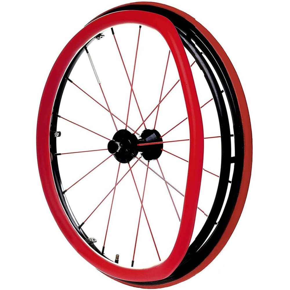 Anti-Slip Rear Wheel Sports Wheelchair, Wheelchair Push Rim Covers, Non-Slip Wear-Resistant Hand Push Cover, Wheelchair Handrim Covers Wheelchair Rear Wheel Cover for Improve Grip and Traction (Color