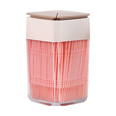 Tooth Picks with Bristles, Bendable Toothpicks, Bristled Toothpicks, Dual End Teeth Care Tooth Picks, Bendable Toothpicks, Toothpicks with Transparent Box, Toothpicks for Banquet
