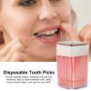 Tooth Picks with Bristles, Bendable Toothpicks, Bristled Toothpicks, Dual End Teeth Care Tooth Picks, Bendable Toothpicks, Toothpicks with Transparent Box, Toothpicks for Banquet view 3