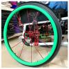 24Inch Wheelchair Rear Wheel Cover Protective Sleeve Wheelchair Push Rim Covers Wheelchair Rear Wheel,Green view 2