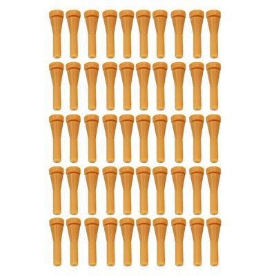 iFutniew 50Pcs Chicken Plucker Fingers, Rubber Hair Removal Stick Poultry Feather Plucking Picker for Duck Quail Goose Easy Install Easy to Use Yellow